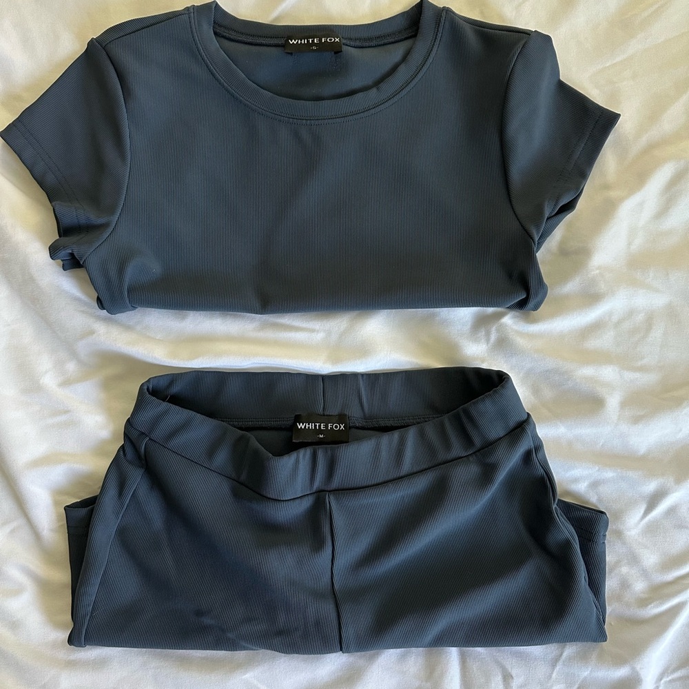 White Fox Blue Two-Piece Set *READ SIZING*
